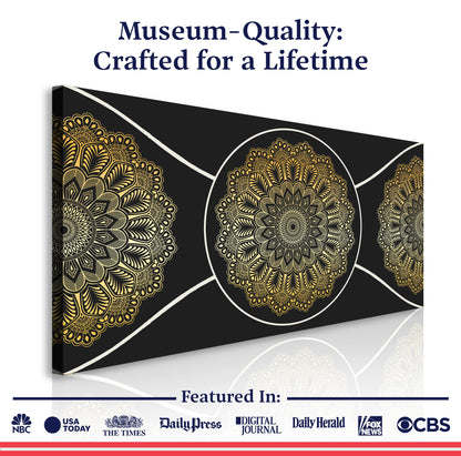 Gold Sacred Geometry Wall Art