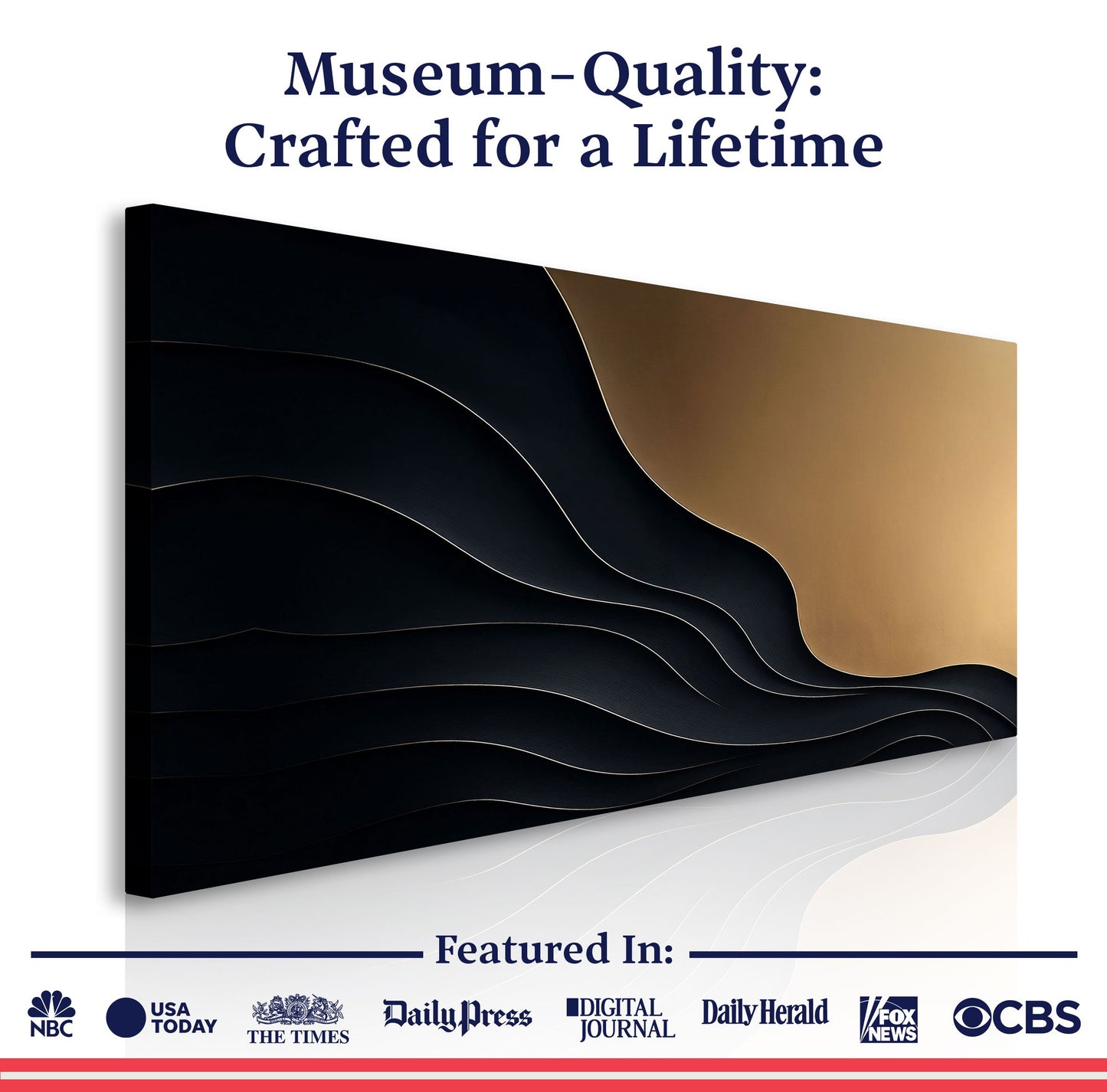 Black And Gold Minimalist Abstract X