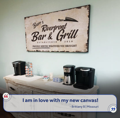 Backyard Bar & Grill Sign XVI