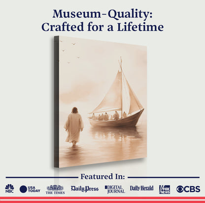 Jesus Christ Walking On Water Faith Wall Art VIII