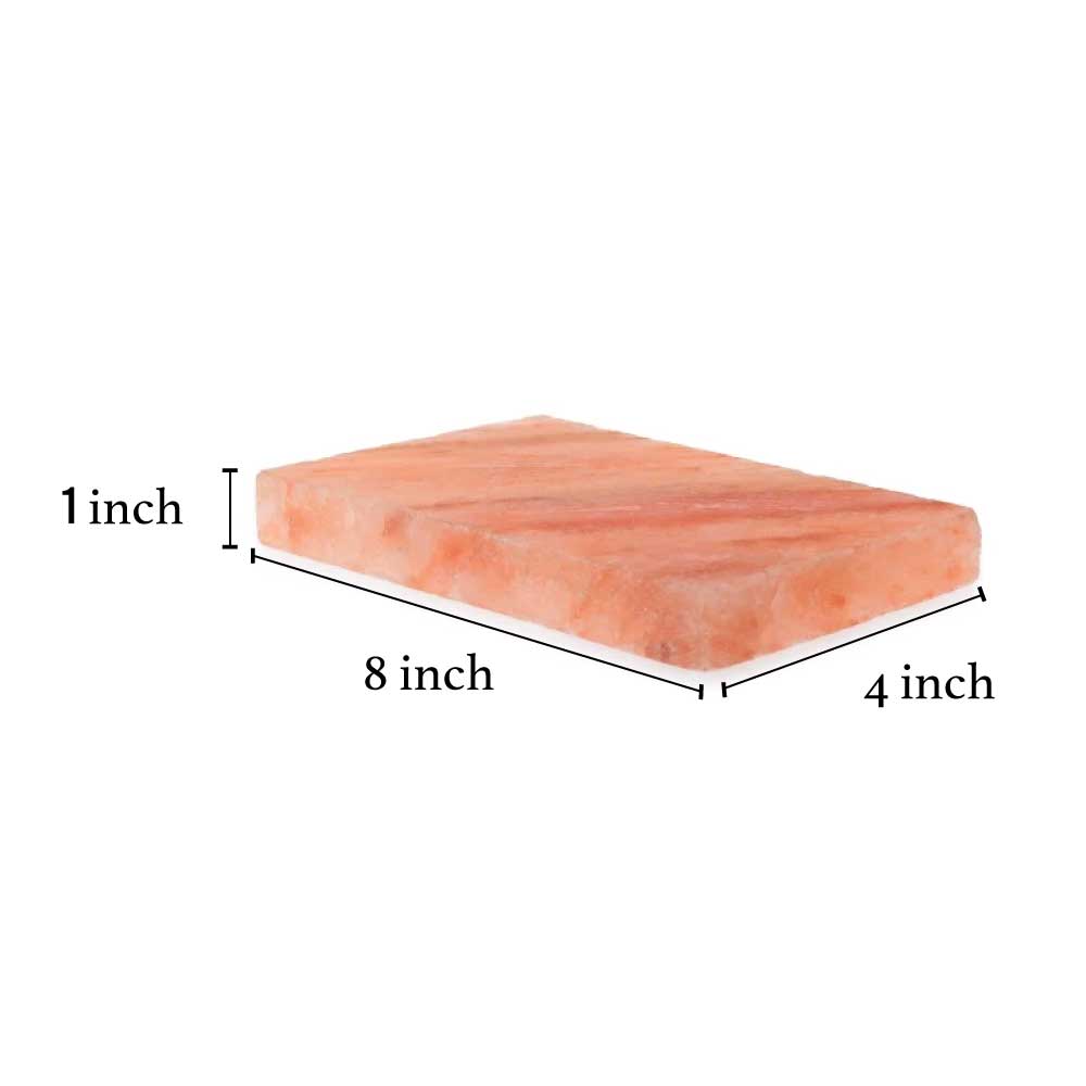 Himalayan Pink Salt Cooking Plate by Pride of India – Serving Plate for Cutting/Grilling – 100% Naturally Occurring Pink Salt/Food Grade – Easy to Use -Grilling Ideas for Kitchen