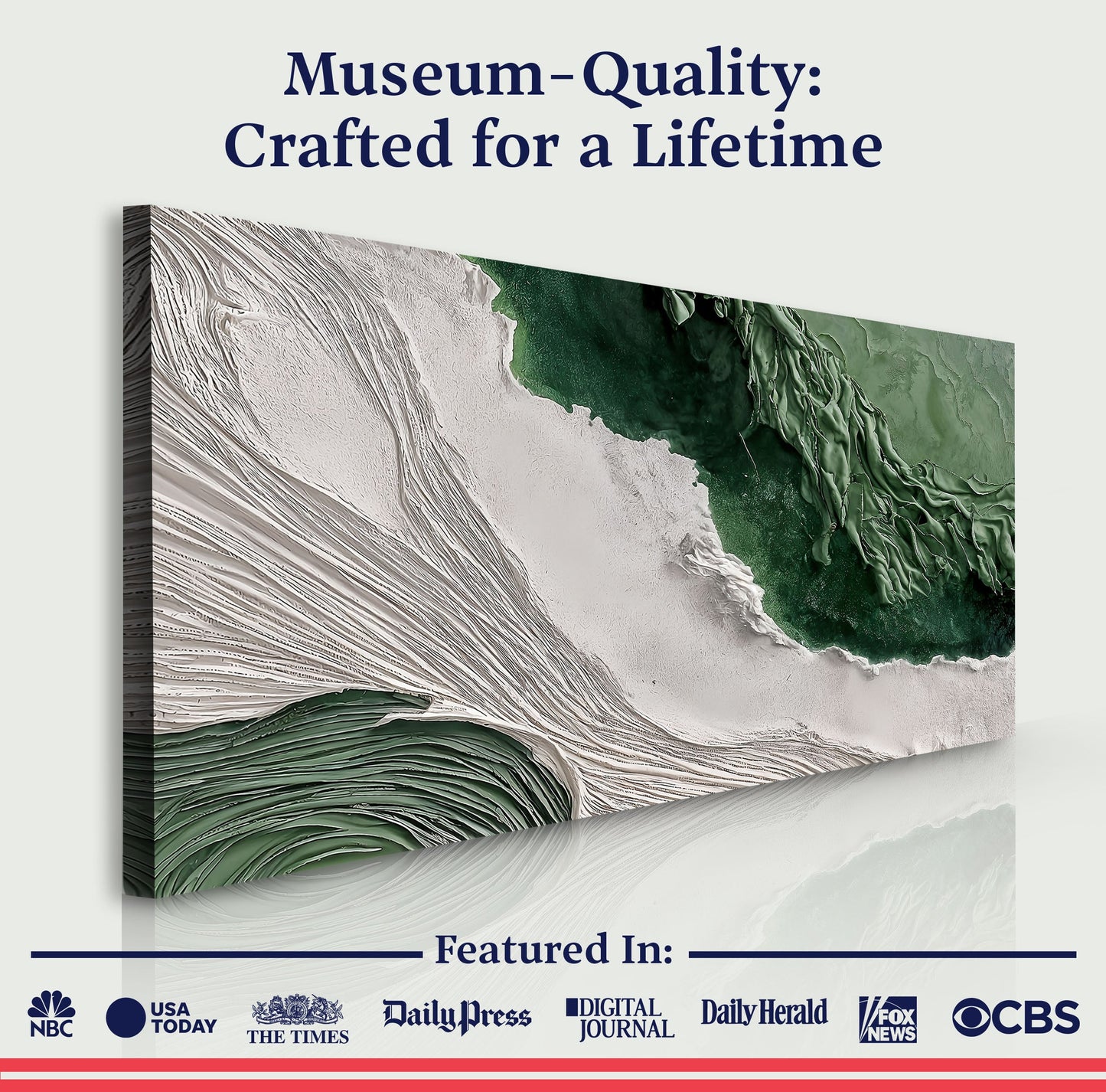 Green Rivers Abstract Wall Art II