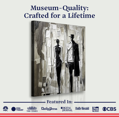 Beige & Black Minimalist Wall Art