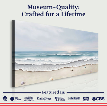 Serene Ocean Wave Coastal Wall Art III