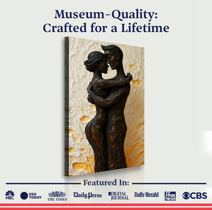 Eternal Love Figure Abstract Wall Art VII