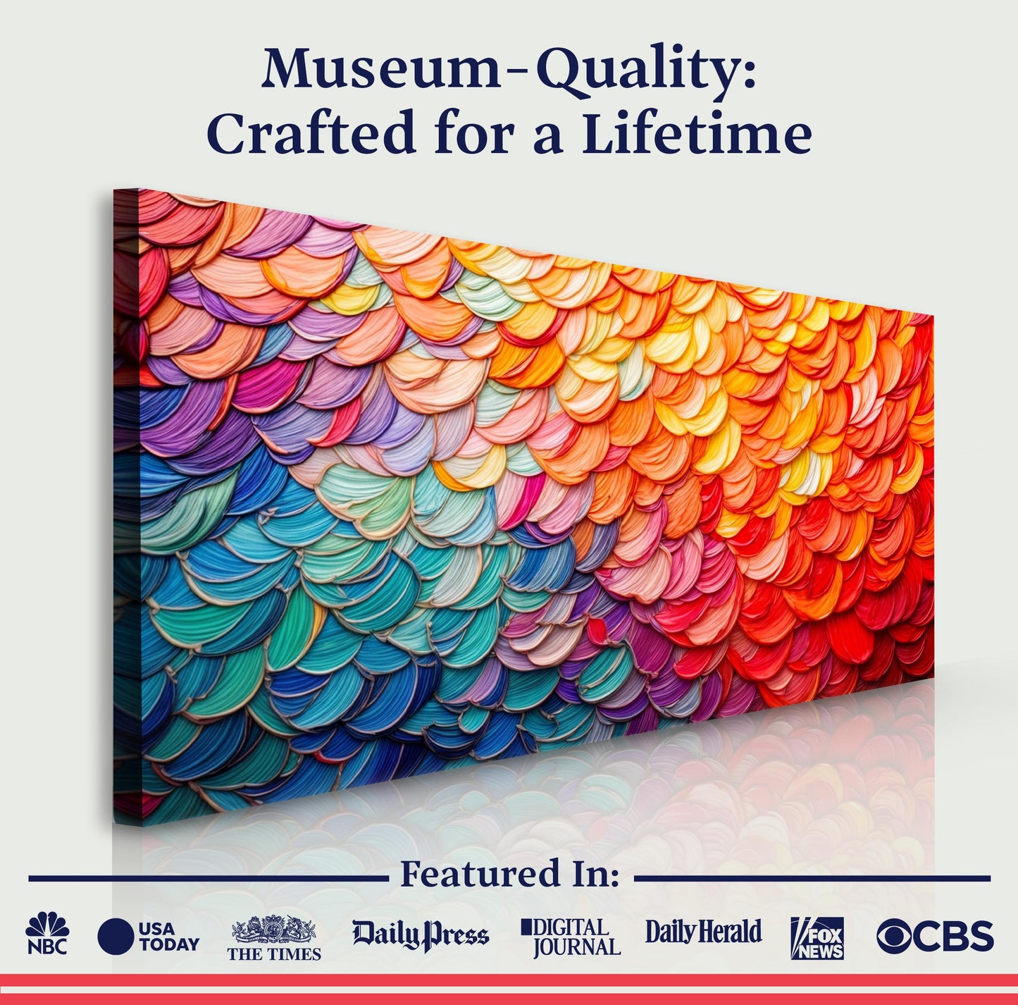 Fiery Dance Impasto Wall Art