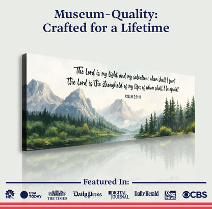 The Lord Is My Light And My Salvation - Psalms 2:9-11 Faith Sign