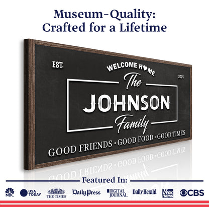 Welcome Home Wall Sign