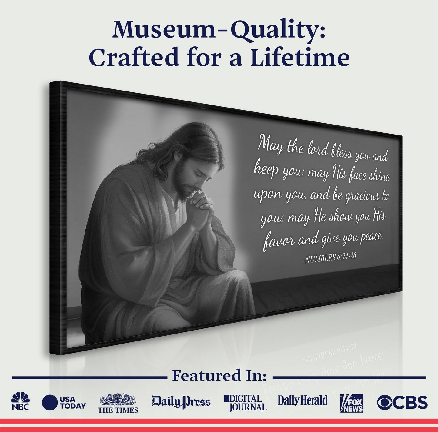 Numbers 6:24-26 - May The Lord Bless You Faith Sign III