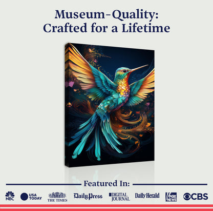 Humming Bird Abstract Wall Art II