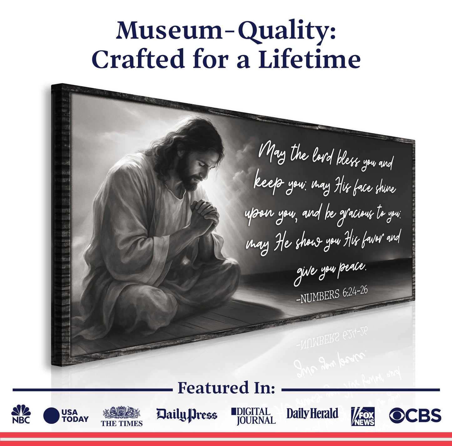 Numbers 6:24-26 - May The Lord Bless You Faith Sign II