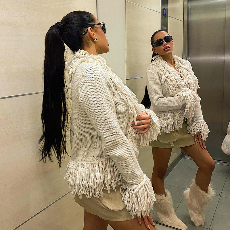 Women's Fashion Long Sleeve Sweater Coat Top