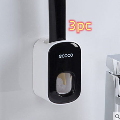 Wall Mounted Automatic Toothpaste Dispenser Set