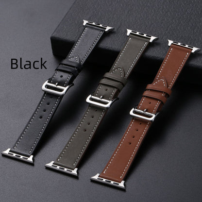 Casual Cow Leather Watch Strap