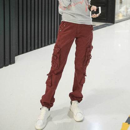 Outdoor Multi-pocket Overalls Fashion Straight Casual