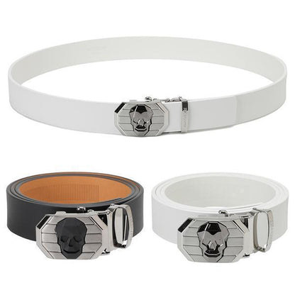 Korean Style Automatic Buckle Cowhide Belt