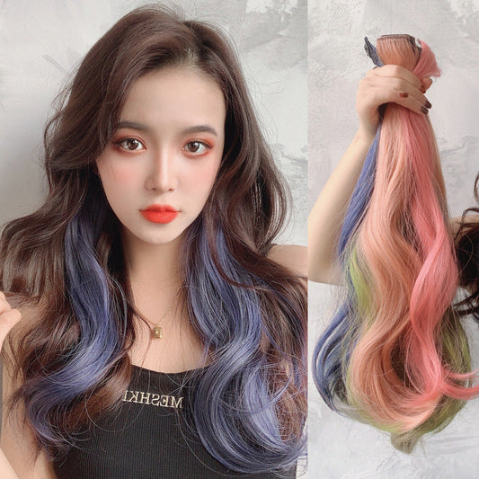 Gradient Invisible Curly Short Wig