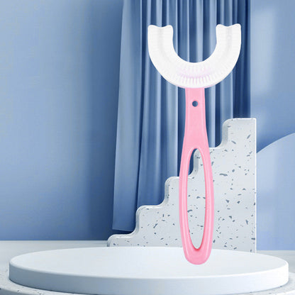 Children's U-shaped Soft Rubber Toothbrush