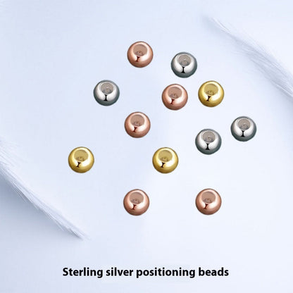 S925 Sterling Silver Adjustable Silicone Ball Plunger Beads