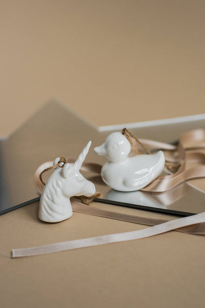 Handmade Porcelain Christmas Ornaments: Hot Air Ballon