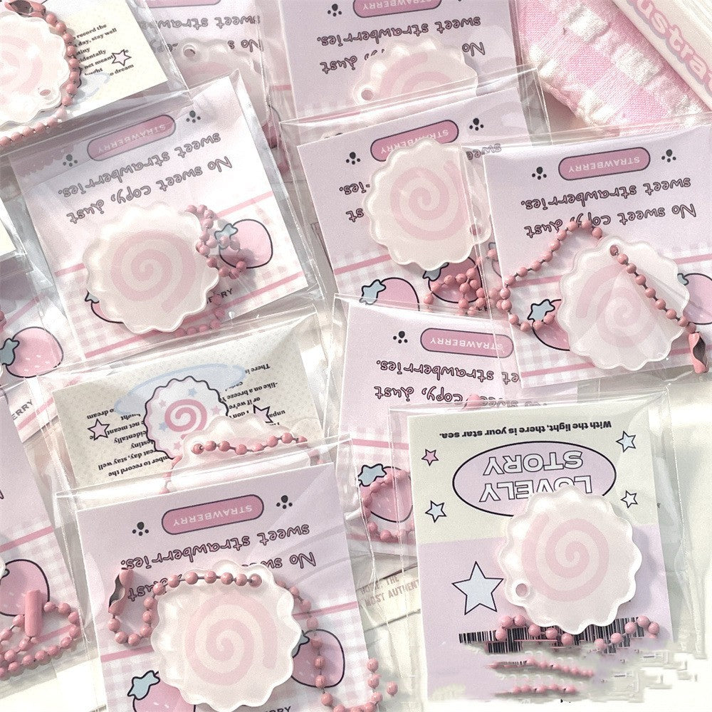 Fish Plate Keychain Roll Schoolbag Pendant