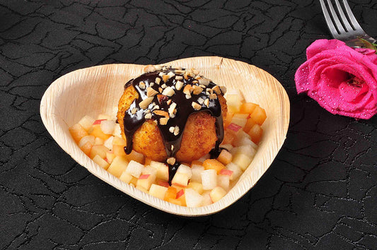 Heart Palm Leaf Plates - 6" Inch (Set of 50/100/200)