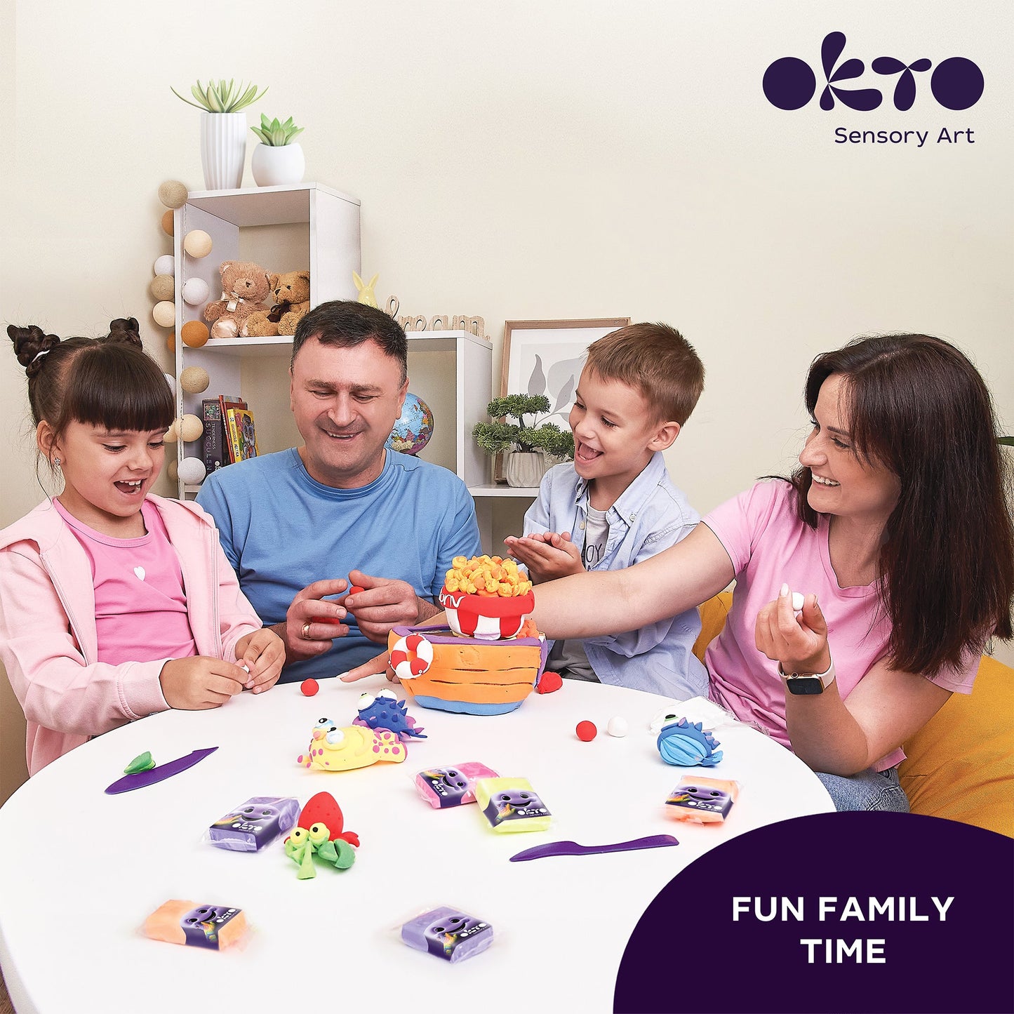 OKTO Air Clay Set for Creativity – 36 Colors