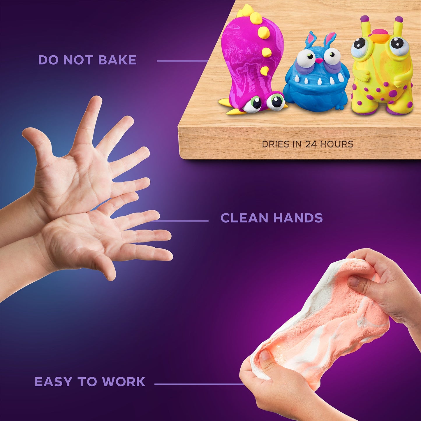 OKTO Air Clay Set for Creativity – 36 Colors