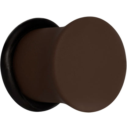 Delicious Dark Brown Matte Acrylic Single Flare Plug Set