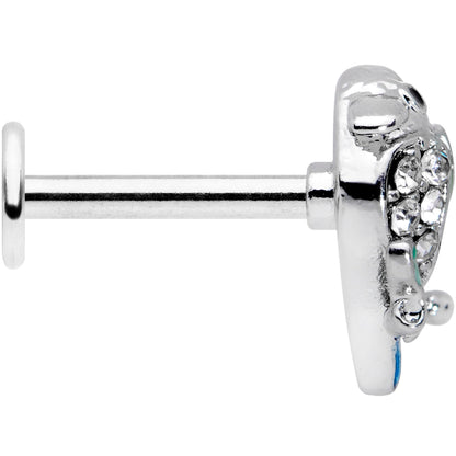 16G 5/16 Clear Gem Tropical Parrot Bird Labret Monroe Tragus