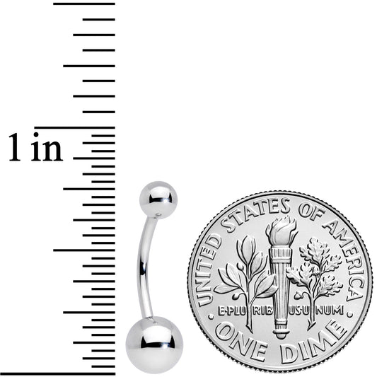 16G 3/8 Grade 23 Titanium Cartilage Curved Barbell