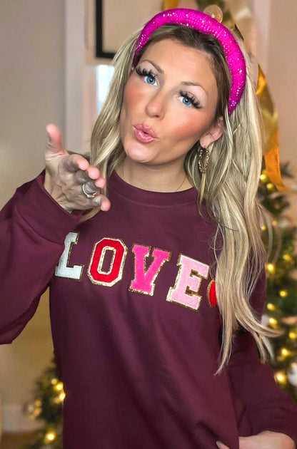 LOVE Ideal Chenille Sweatshirt