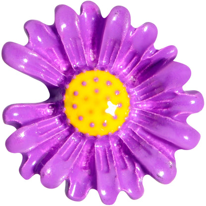 16G 1/4 Purple Daisy Flower Cartilage Tragus Earring