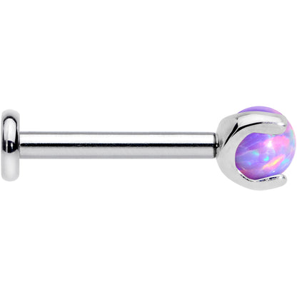 16G 5/16 Purple Synth Opal ASTM F-136 Implant Grade Titanium Internal Thread Labret