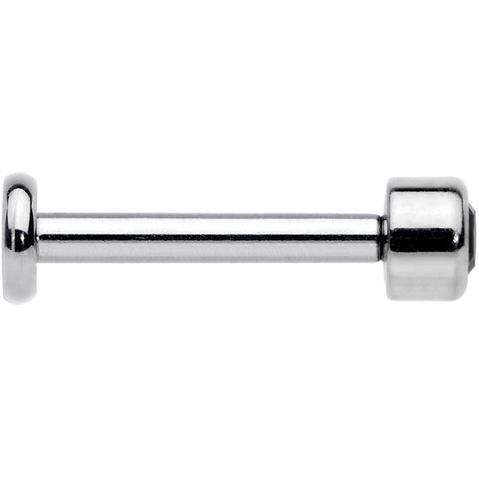 16G 5/16 Black Gem Grade 23 Titanium Internally Threaded Labret