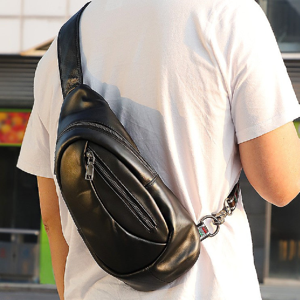 Leather Men's Chest Bag