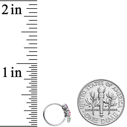 20G 5/16 Flower Patch Nose Hoop