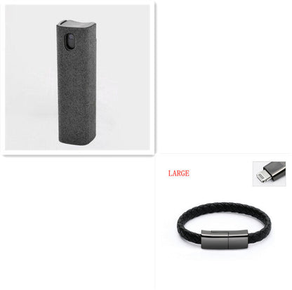 2 in 1 Phone Computer Screen Cleaner Kit Microfiber Cloth