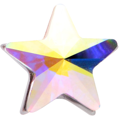 16G 5/16 Aurora Gem Simple Star Labret Monroe Tragus