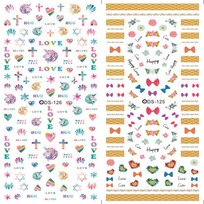 Watermark sticker decal nail sticker