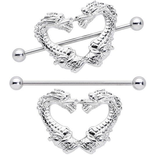 14G 13/16 Dragons Heart Nipple Shield Set