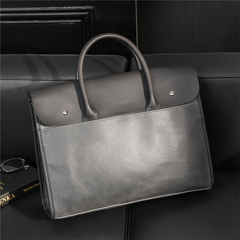 Korean Style Large Capacity Shoulder Briefcase