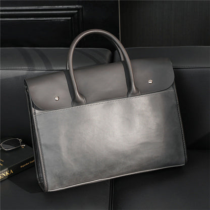 Korean Style Large Capacity Shoulder Briefcase