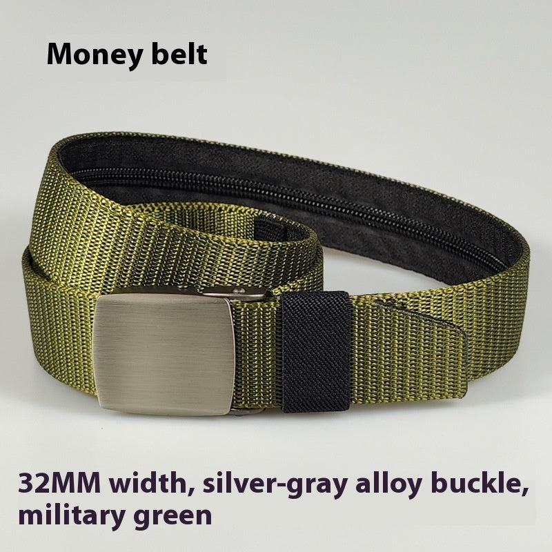 Black Nylon Women's Outdoor Security Belt
