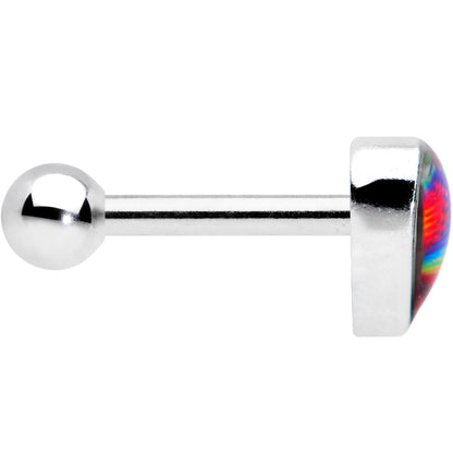 16G 1/4 Rainbow Tie Dye Heart Valentines Day Cartilage Tragus