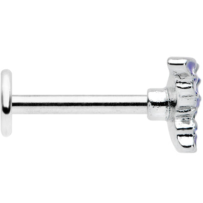 16G 5/16 Beautiful Blue Butterfly Labret Monroe Tragus