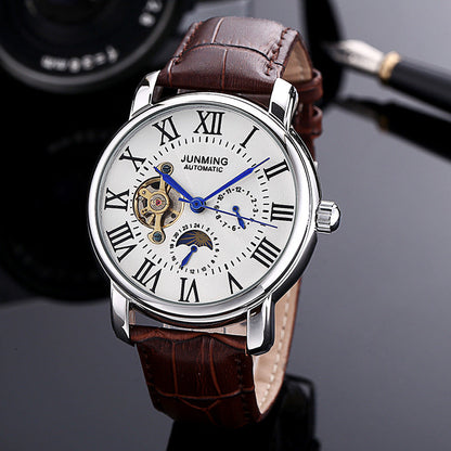 JUNMING Men's Roman Numeral Automatic Watch