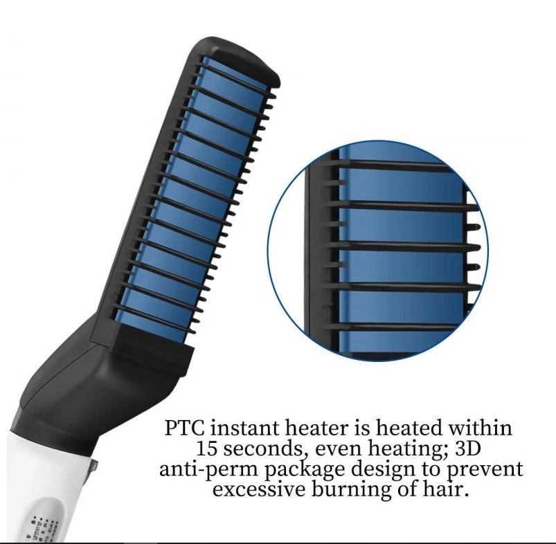Men's Multifunctional Hair & Beard Straightener