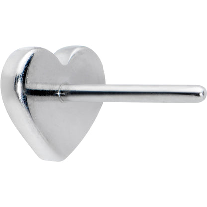 Implant Grade 23 Titanium Heart Threadless Push In Top