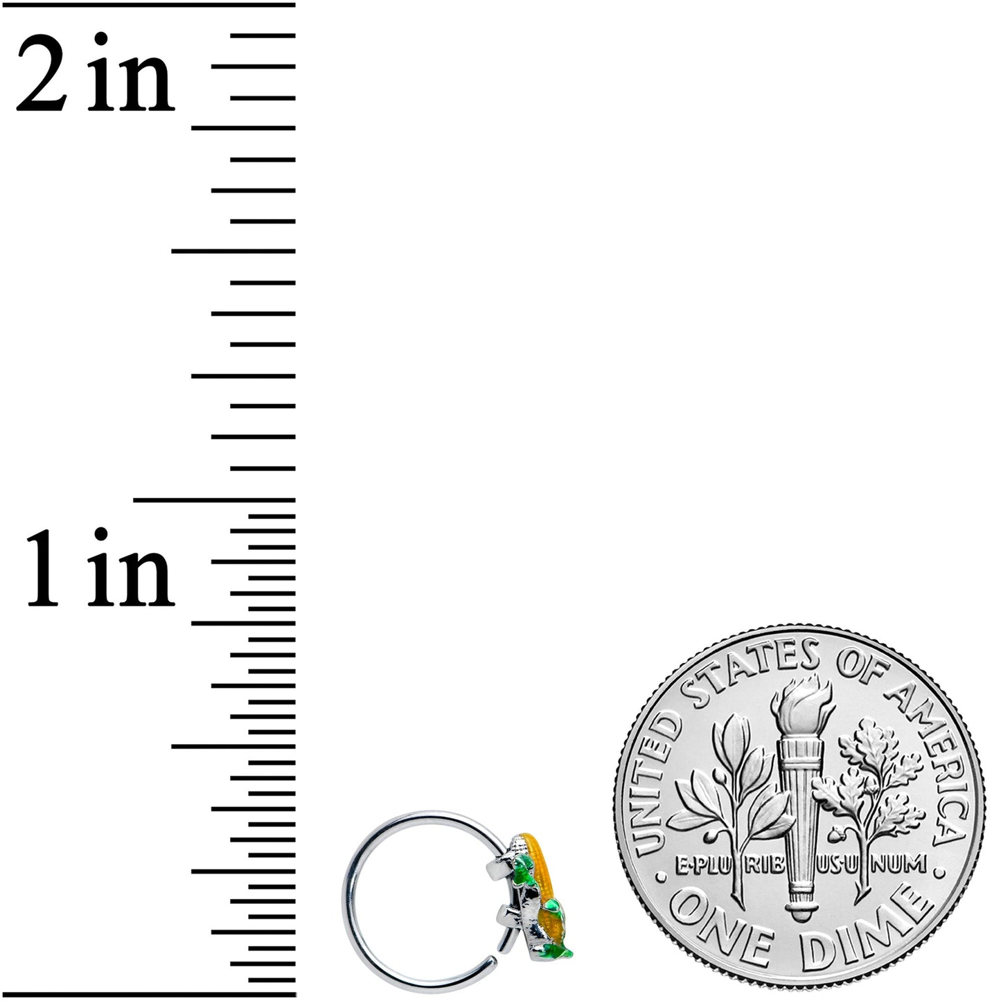 20G 5/16 Summer Corn On The Cob Nose Hoop